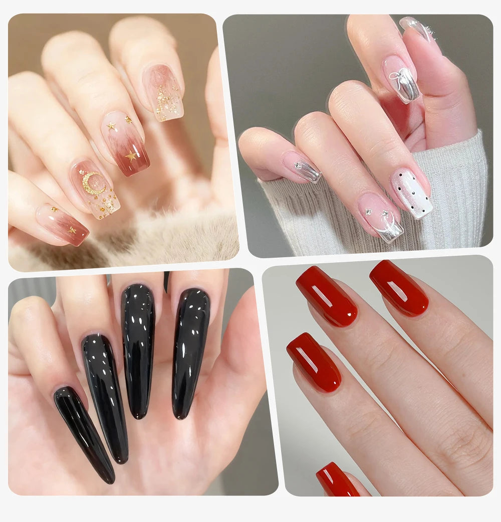 Nailpop HEMA/TPO Free Top Base Coat Gel Polish 15ml Clear Soak Off UV/LED Cured Professional Art Salon Home Use Long Lasting 1Pc