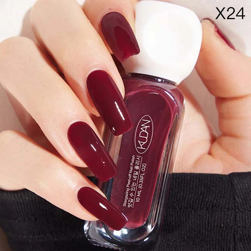 10ml Peel Off Water-Based Starry Nail Polish Fast Drying Long-Lasting Healthy And Brightening Effect No Need Lamp Cure