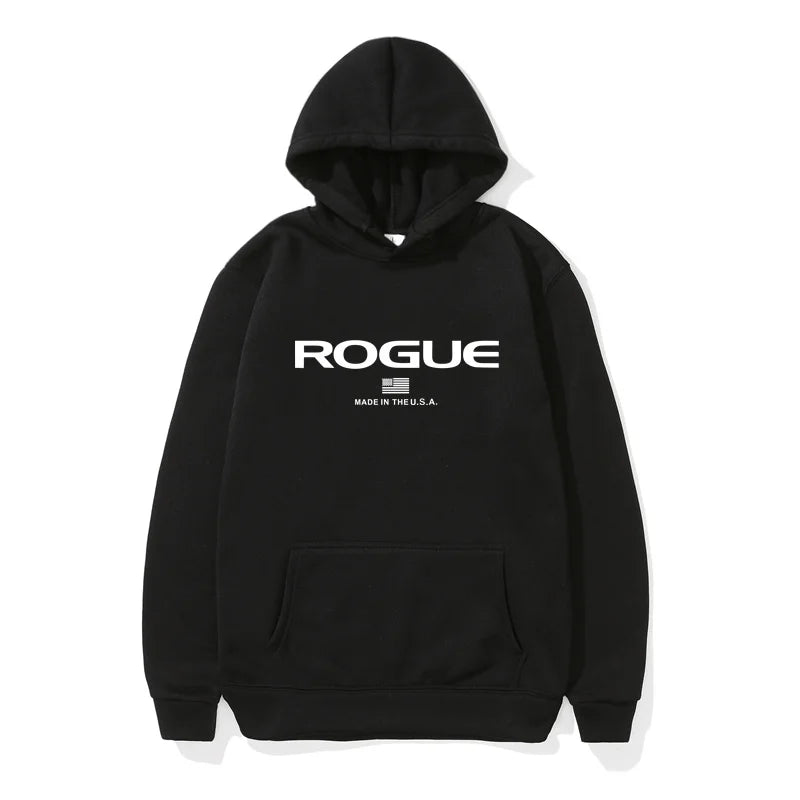 2025 Hoodie New Men's Sports Brand Rogue Fitnes Hooded Sweater Sports Cotton Fleece Men Pullovers Hip Hop Sweatshirt hombre ropa