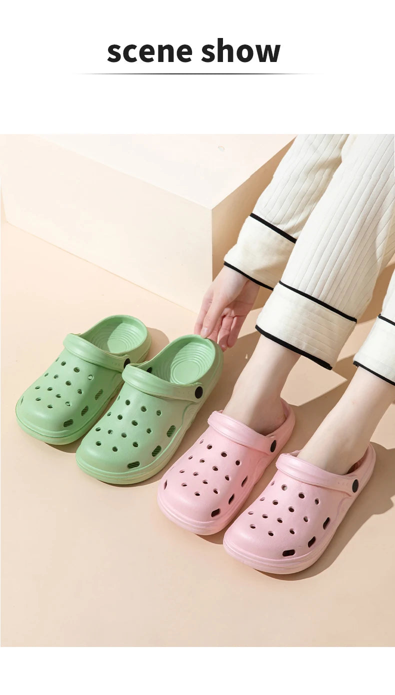 Cave shoes for women  new summer home decor  EVA anti slip beach wearing outdoor sandals women's garden shoes