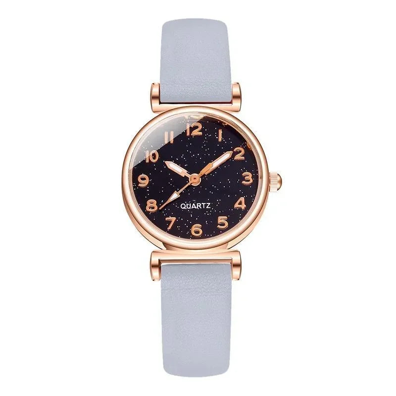 Quartz Watch Leather Strap Simple Design Dial Small Fashion Women Wristwatch Casual Watch relojes para mujer часы женские