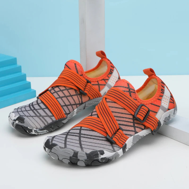 High Ankle Unisex Gym Footwaer Couples Vacation Beach Game Aqua Shoes Women Indoor Yoga Shoes Men Squat Fitness Shoes 35-46#