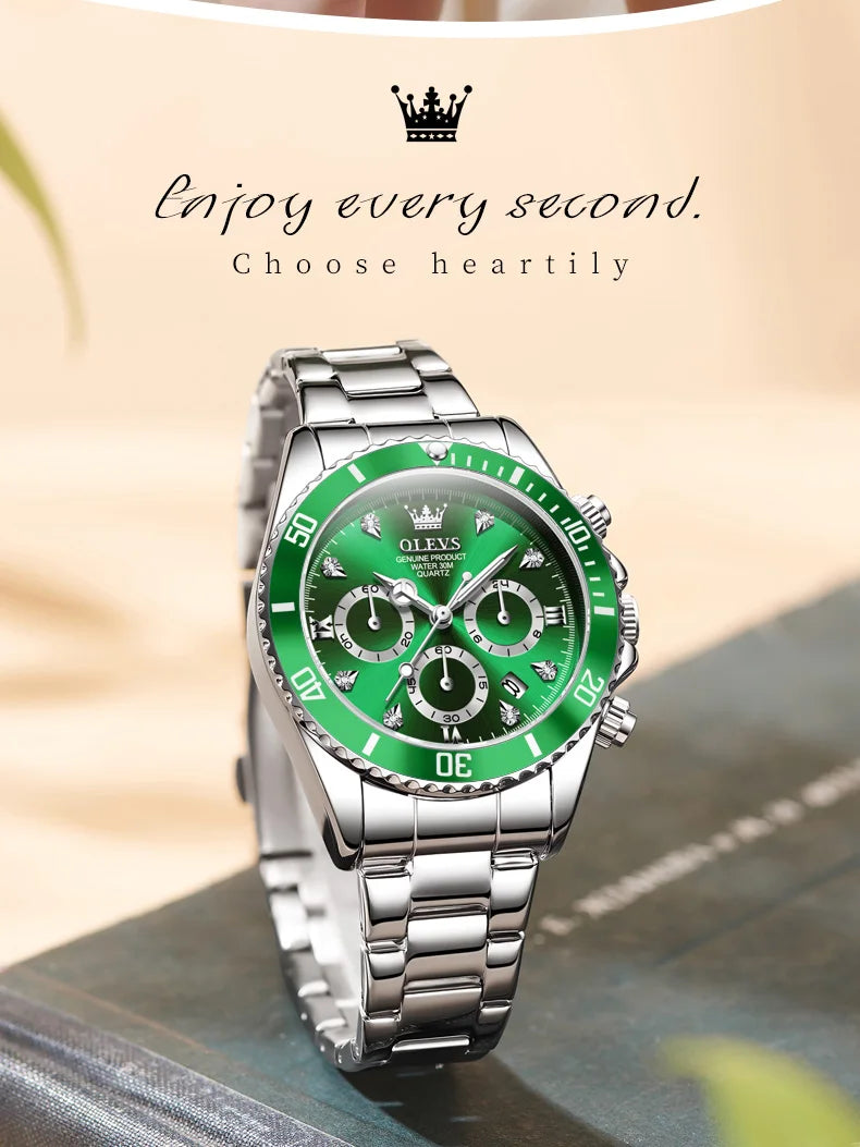 Luxury Women Watch Original Quartz Watch Multi functional HD Date Waterproof Luminous Chronograph Women Gift Watch