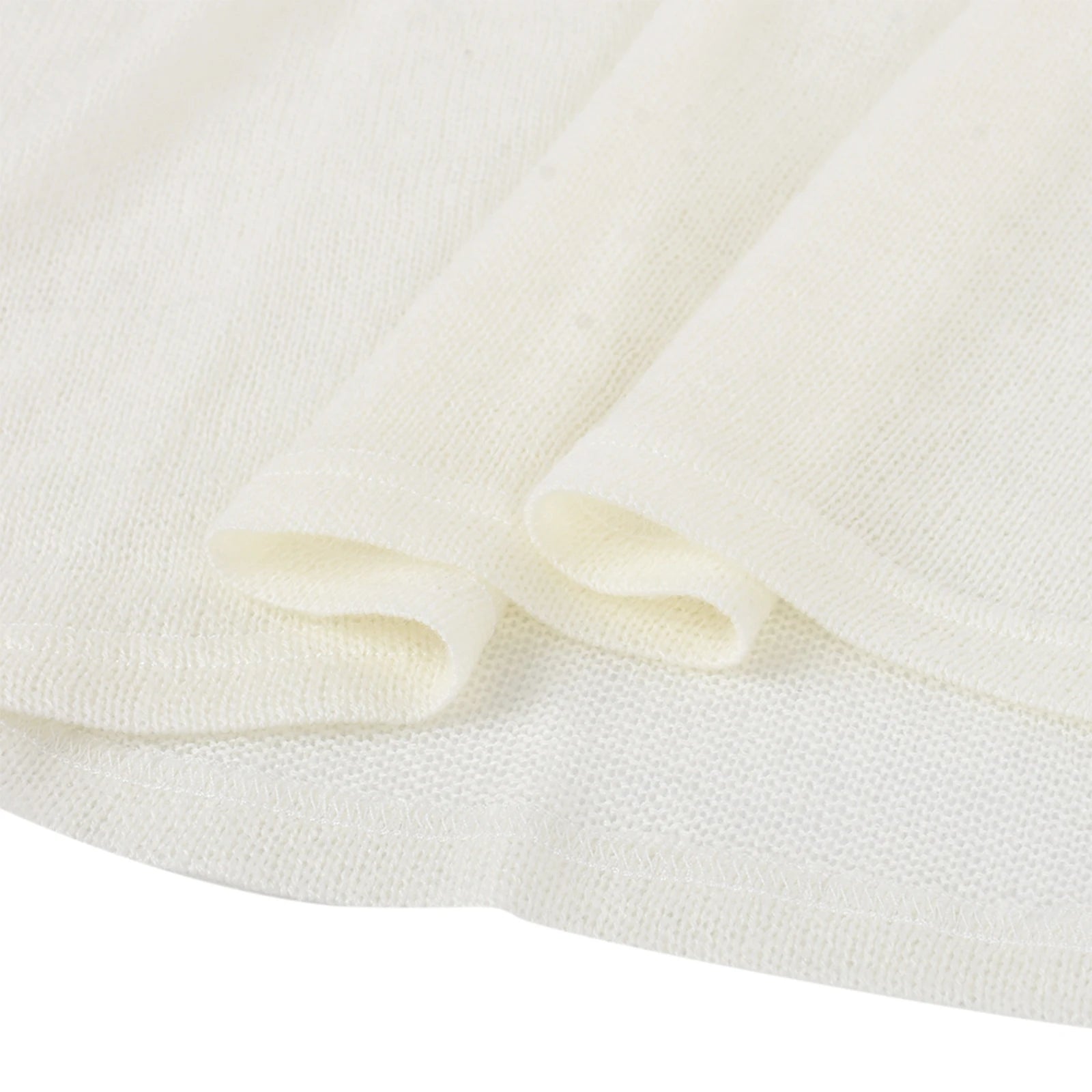 Women Wrapped Dress, Long Sleeve Round Neck See Through Sunscreen Solid Color Backless Beach Long Dress