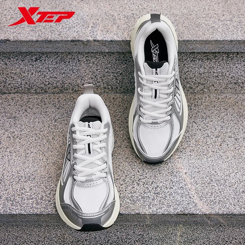 Xtep Juechen Vintage Running Shoes For Women 2025 Spring Daily Leisure Sports Shoes Fashion Stability Sneakers 875118110028