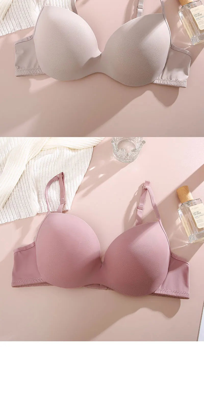 3Pcs/Set Sexy Breast-Expanding Women Bralette Underwear Ladies Gather Up No Show Sleepwear Big Breastless Seamless Bra Brassiere