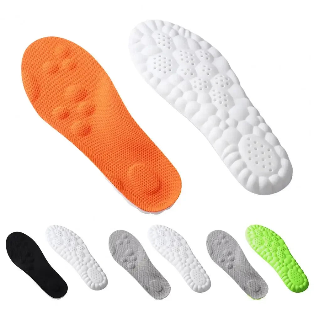 Memory Foam Insoles Cut to Fit Cloud Soles Breathable Inserts with Arch Support Shock-Absorbing Shoe Steppers for Sneakers