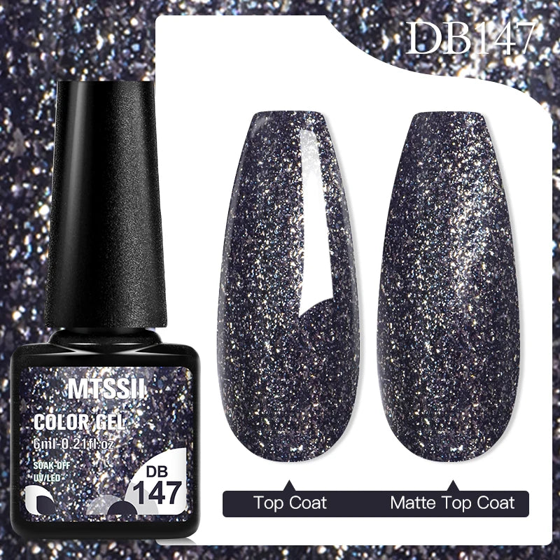 Mtssii 6ML Chocolate Color Gel Nail Polish Brown Semi Permanent UV Gel Autumn Winter Popular Soak Off Nail Art Gel Varnishes