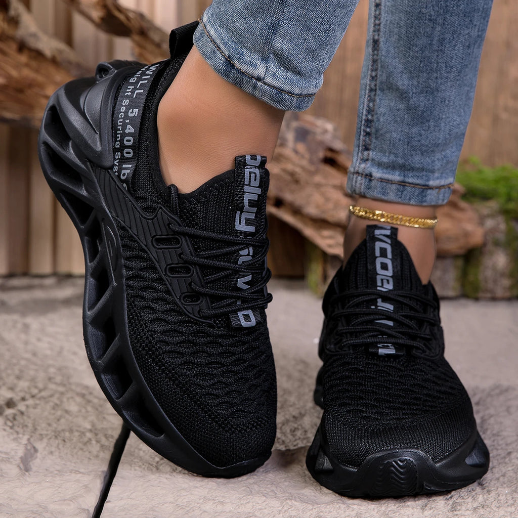 MAEDEF Women's Shoes Men Women Running Sports Shoes Lightweight Mesh Breathable Comfortable Flat Soft Tennis Shoe Sneakers Woman