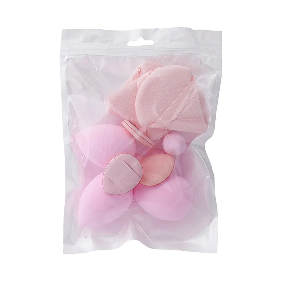 12Pcs Soft All-Purpose Makeup Sponge Set 4Types Beauty Tools Cosmetic Puff Dry Wet Dual Use Foundation Sponges Powder Puff