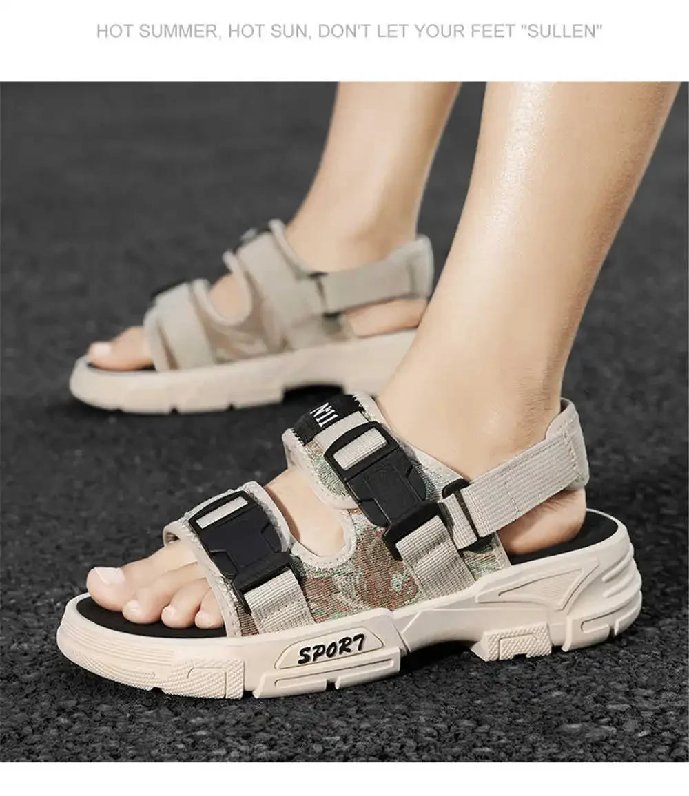 Open From The Back Light Men Shoes Summer Chinese Slippers Barefoot Sandal Sneakers Sport Low Prices Bascket Brand Name