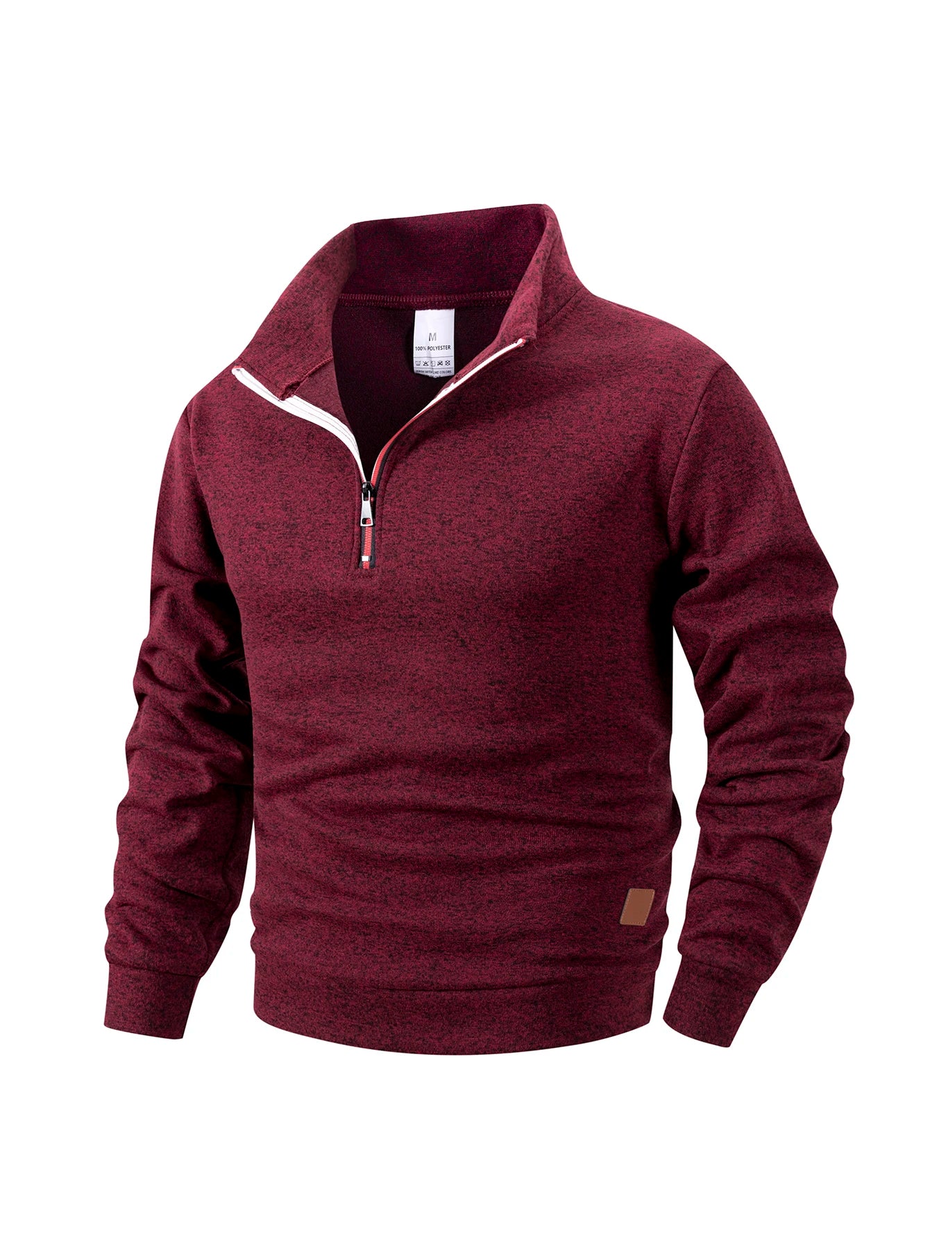 Men Sweatshirts Autumn Thicker Pullover Half Zipper Pullover Male Winter Solid Color Turtleneck Sweater Hoody Outdoor Sweatshirt