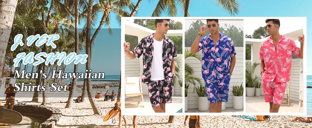 2025 New Men's Hawaii Beach Casual Suit Single Breasted Short Sleeve Shirt And Shorts Summer Vacation Travel Striped Suit