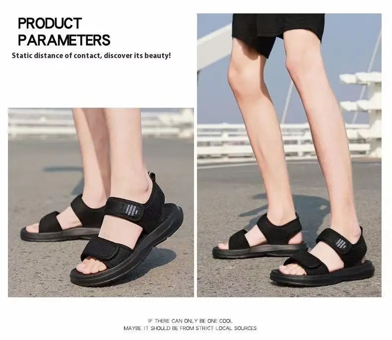 A Pair of Simple and Lightweight Beach Shoes, New Driver's Youth Sports Sandals, Men's Wear-Resistant, Non-Slip, Outdoor Soft-Soled, Anti-Odor Casual Shoes
