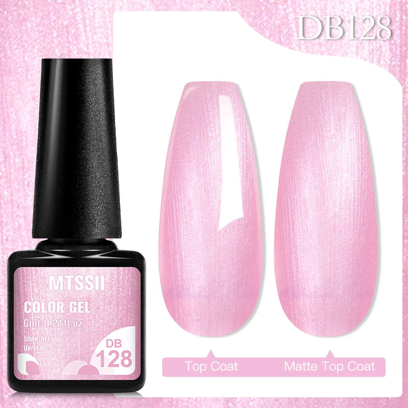 Mtssii 6ML Chocolate Color Gel Nail Polish Brown Semi Permanent UV Gel Autumn Winter Popular Soak Off Nail Art Gel Varnishes