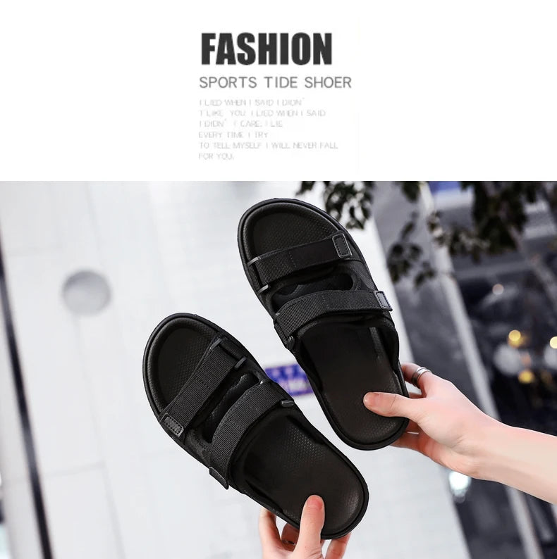 Men's Sandals Flat Sandals Men's Slippers Shoes for Men Wear-resistant Soft and Comfortable Indoor and Outdoor Non-slip Fashion
