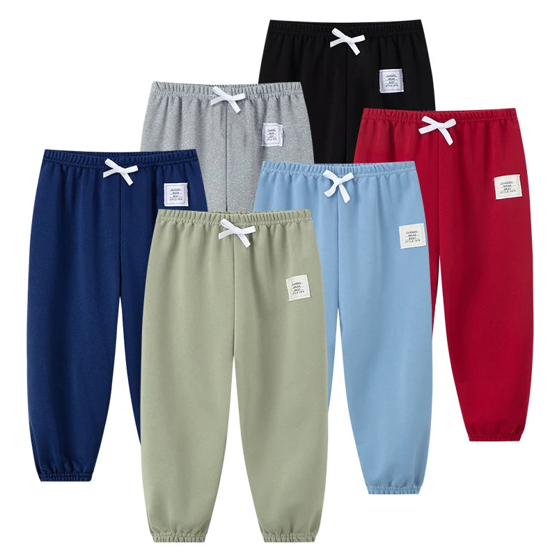 1/3 Pack Four Seasons Children's Sports Leisure Multicolor Pants Boys and Girls Basic Harun Pants Comfortable Running 9 Pants
