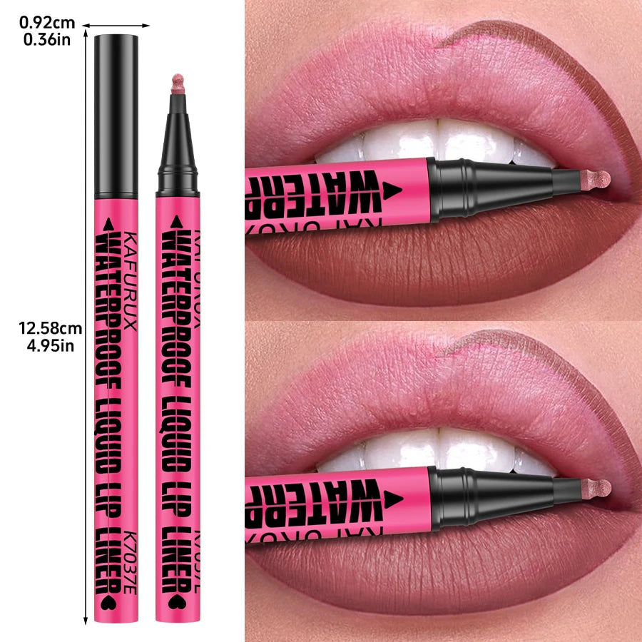 1PC Liquid Matte12-Color Lipliner Pencil Waterproof Plumping Stain Lipstick Natural Lip Liner Outline Lips Contour Makeup