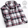 New Plaid Flannel Shirts For Men Long Sleeve 100%Cotton Fashion Casual Soft Standard-Fit Man Blouse Clothes Oversize 10XL 11XL