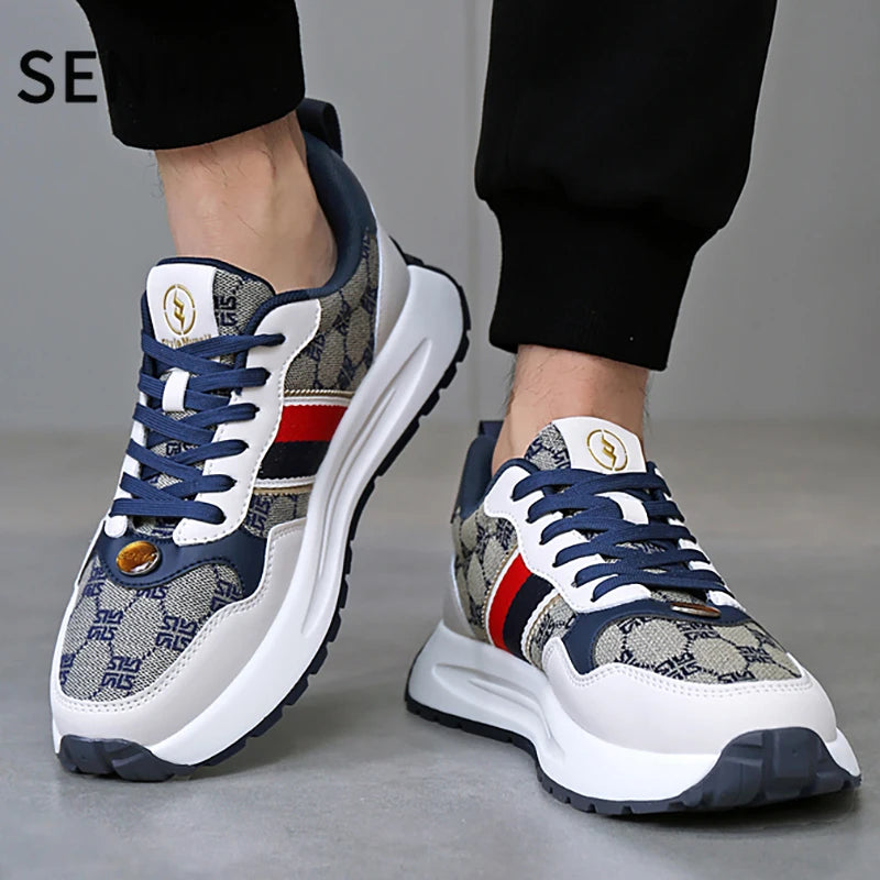 SENMA  Luxury Men's Shoes Men Casual Shoes Men's Skateboard Shoes Retro Platform Sneakers Unisex Women's Sports Shoes Sneakers