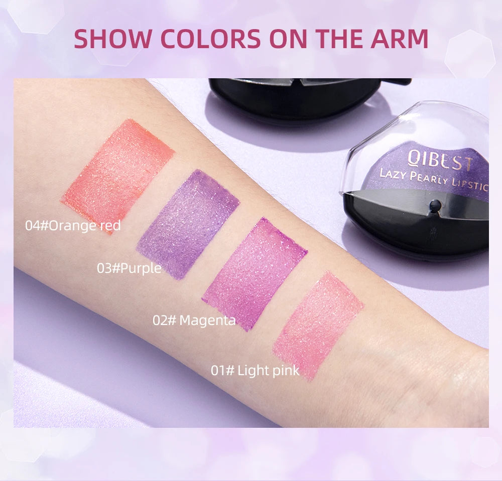 Lip-shaped lipstick seal Sip into makeup lazy blush lipstick Matte makeup effect Moisturizing lip gloss Waterproof non-stick cup