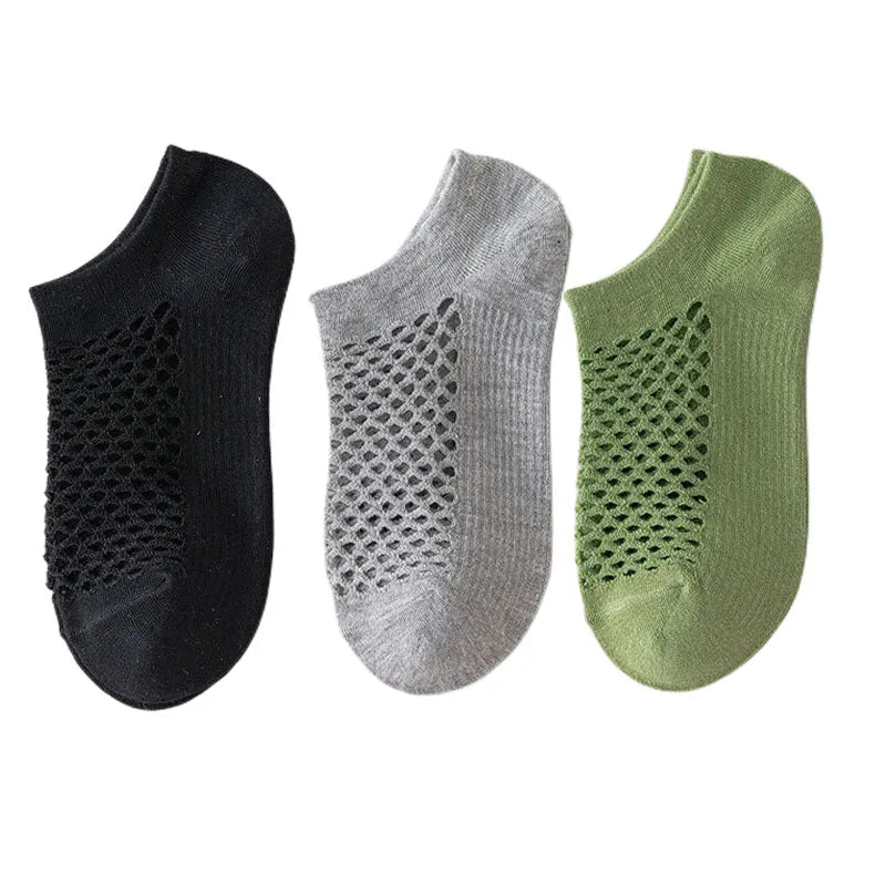 3pairs Women's Socks Breathable Fishnet Casual Ankle Sock Fashion Comfortable High Quality Summer Thin Ladies Calcetines Mujer
