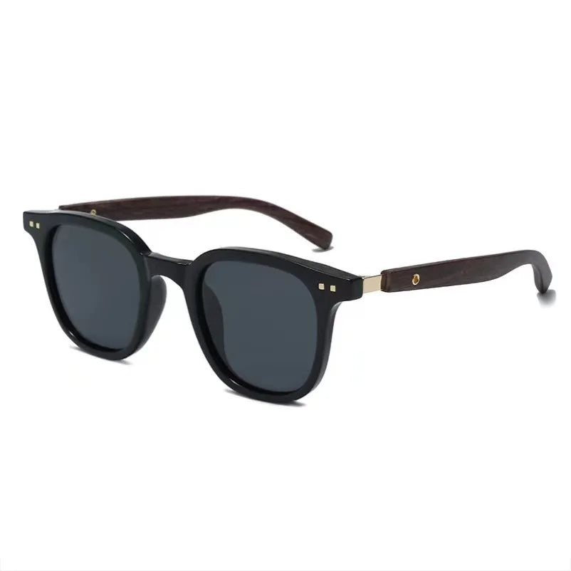 New Men Vintage Wooden Frame Sunglasses Classic Men's Sunglasses Polarized UV Protection Driving Eyewear Outdoor Shades Goggles