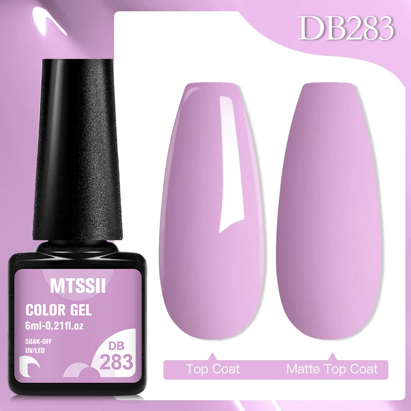 Mtssii 6ML Chocolate Color Gel Nail Polish Brown Semi Permanent UV Gel Autumn Winter Popular Soak Off Nail Art Gel Varnishes