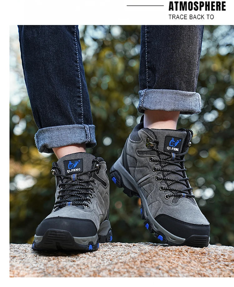 Men Women Outdoor Sports Hiking boots for Couple Autumn Winter Ankle Boot For Man Keep Warm Sneaker Shoe New Arrivial Classic