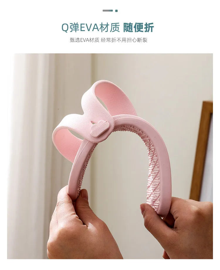 Travel portable slippers, travel non-slip lightweight soft sole folding slippers for men and women