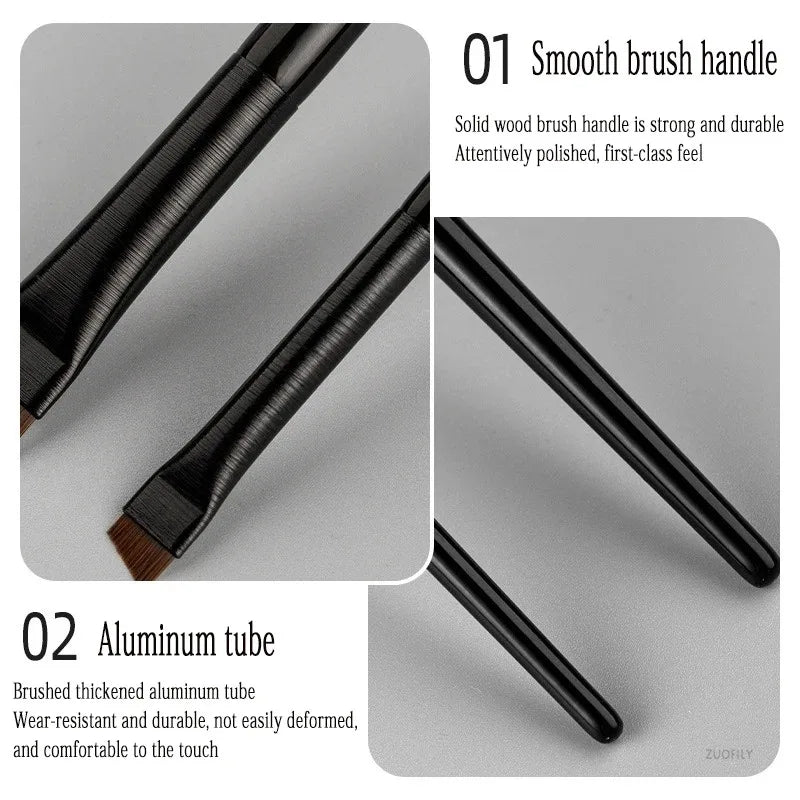 New 1/2pcs Blade Makeup Brushes Angled Thin Eyebrow Brush Flat Fine Eyeliner Brush Professional Liner Brow Beauty Make Up Tool
