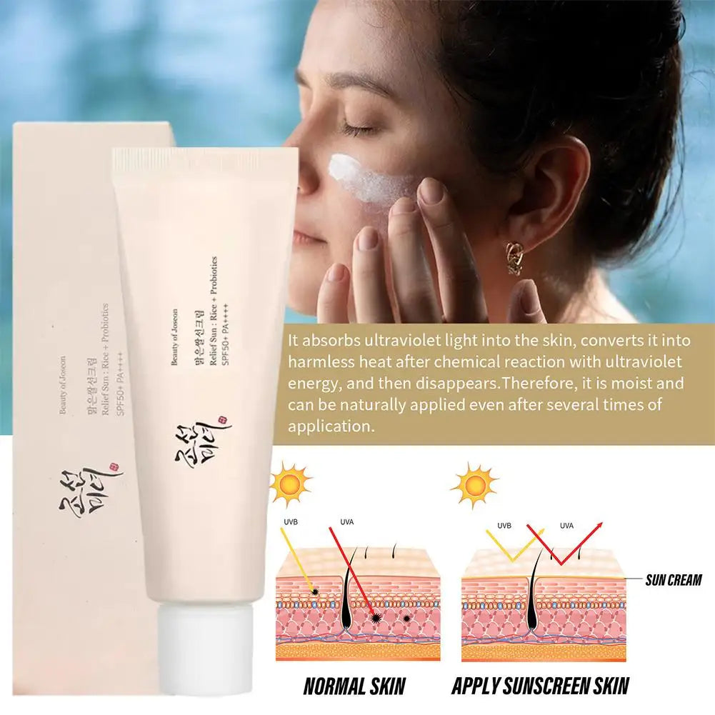 Korean Beauty of Joseon Rice Probiotic Skincare Set Sunblock Essence Oil Refreshing Toner Moisturizing Face Cream Eye Cream Skin