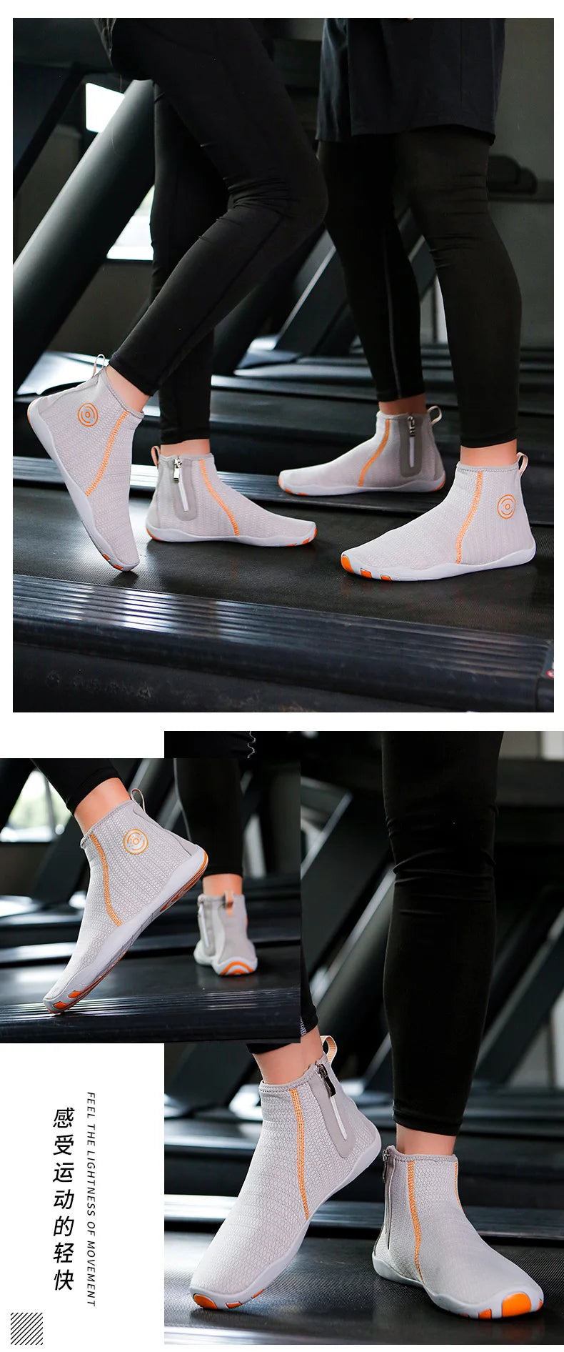 High Ankle Unisex Gym Footwaer Couples Vacation Beach Game Aqua Shoes Women Indoor Yoga Shoes Men Squat Fitness Shoes 35-46#