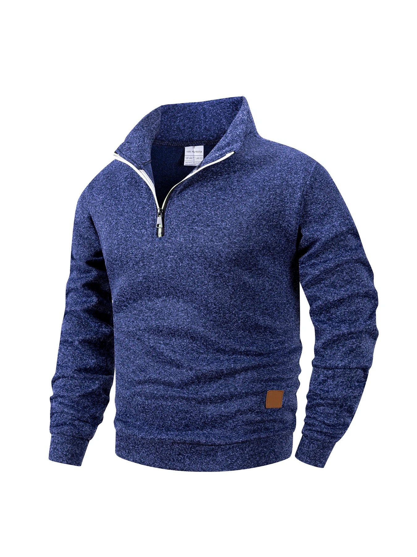 Men Sweatshirts Autumn Thicker Pullover Half Zipper Pullover Male Winter Solid Color Turtleneck Sweater Hoody Outdoor Sweatshirt