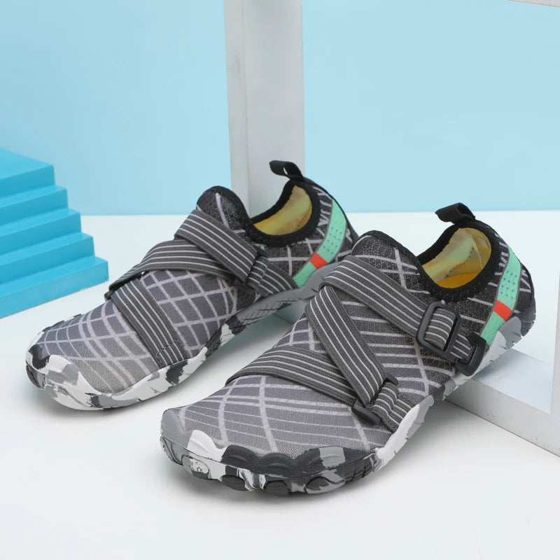 High Ankle Unisex Gym Footwaer Couples Vacation Beach Game Aqua Shoes Women Indoor Yoga Shoes Men Squat Fitness Shoes 35-46#