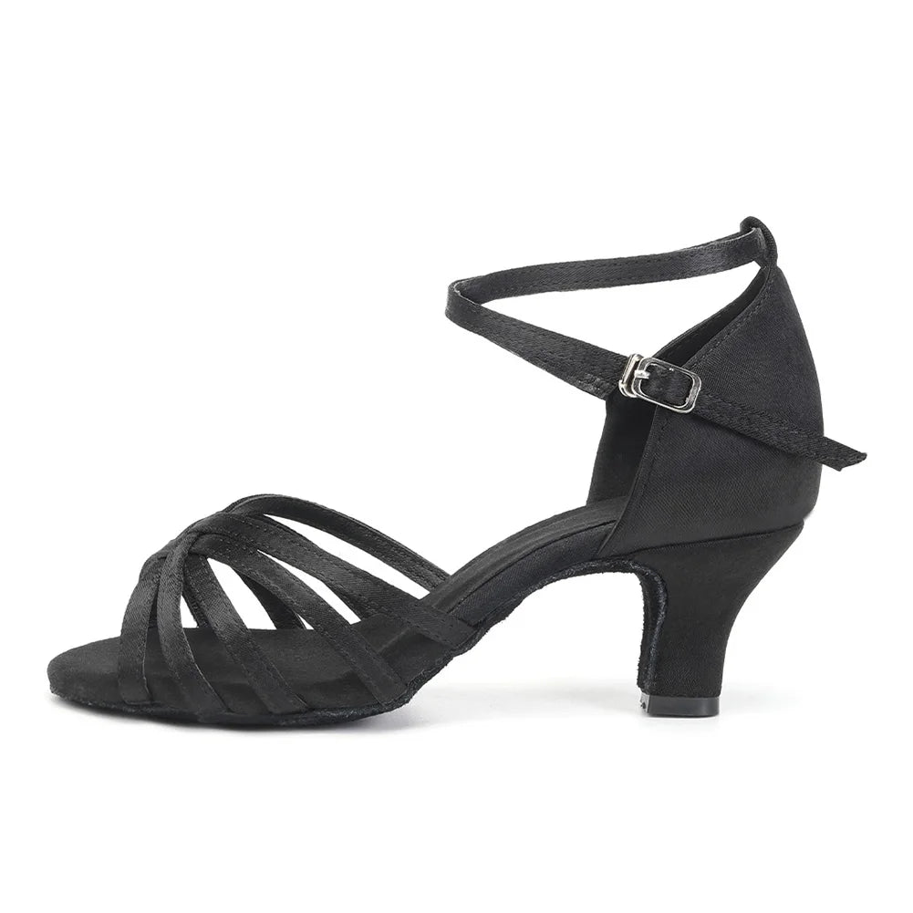 Hot Selling Women's Tango/Ballroom/Latin Dance Dancing Shoes Heeled Salsa Professional Dancing Shoes For  Girls Ladies 5cm/7cm
