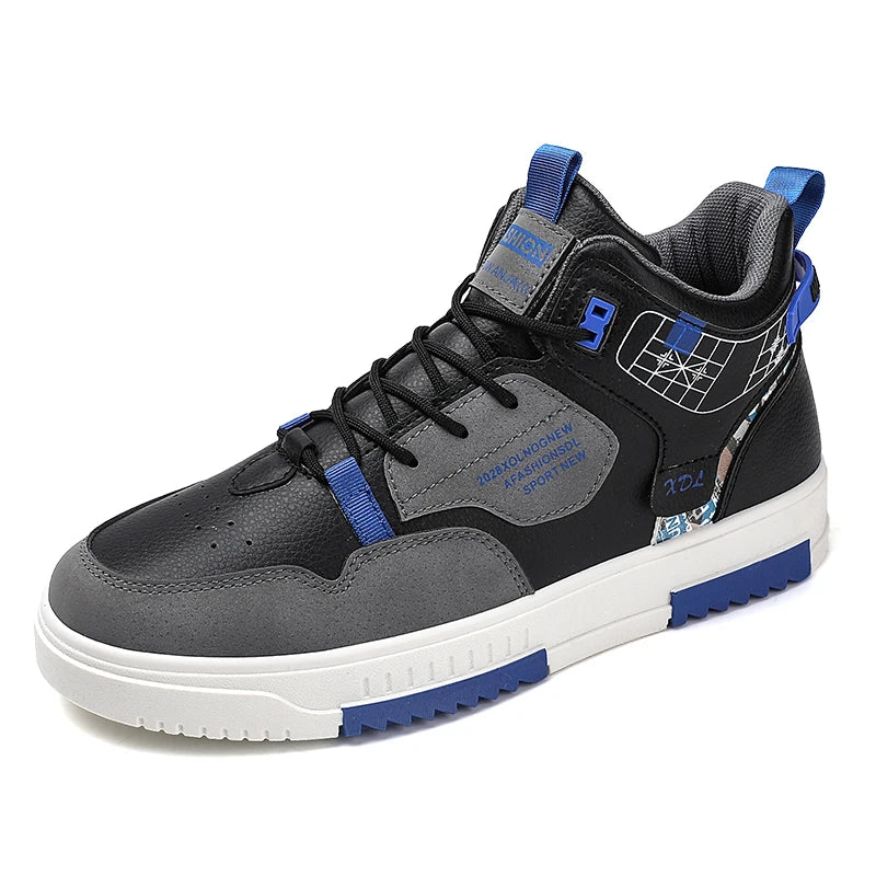 Mens Board Shoes 2025 Winter Comfortable Thick Soled Non Slip Casual Smeakers Student Street Warm Winter Cotton Shoes for Men