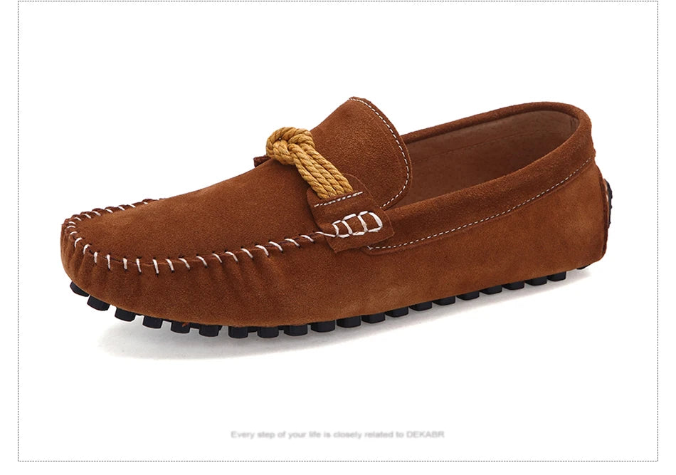 DEKABR New Design High Quality Suede Loafers Slip on Moccasins Comfortable Breathable Lightweight Handmade Driving Shoes for Men