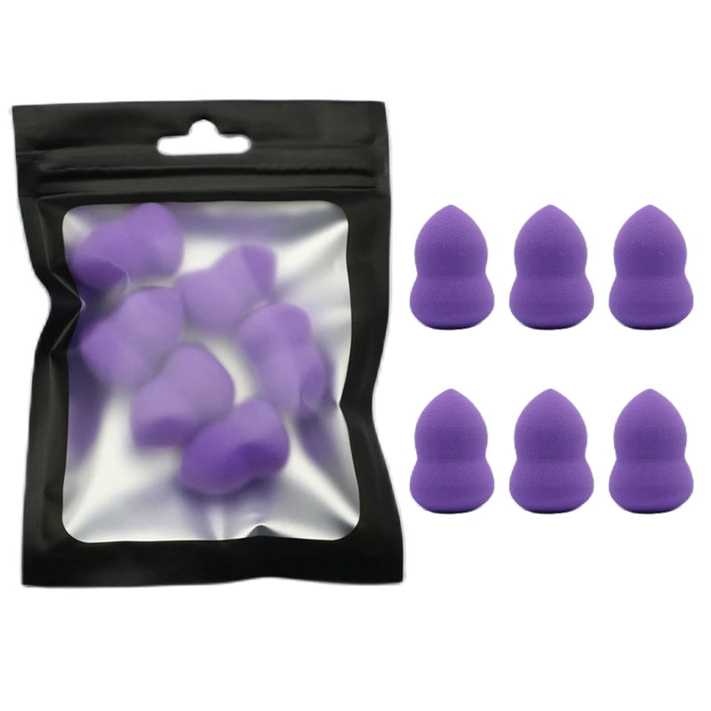 OGEYERO6pcs Mini Makeup Sponge Puff Beauty Egg Sponge for Makeup Concealer Foundation Face Cosmetic Puff Kit Make Up Blender Too