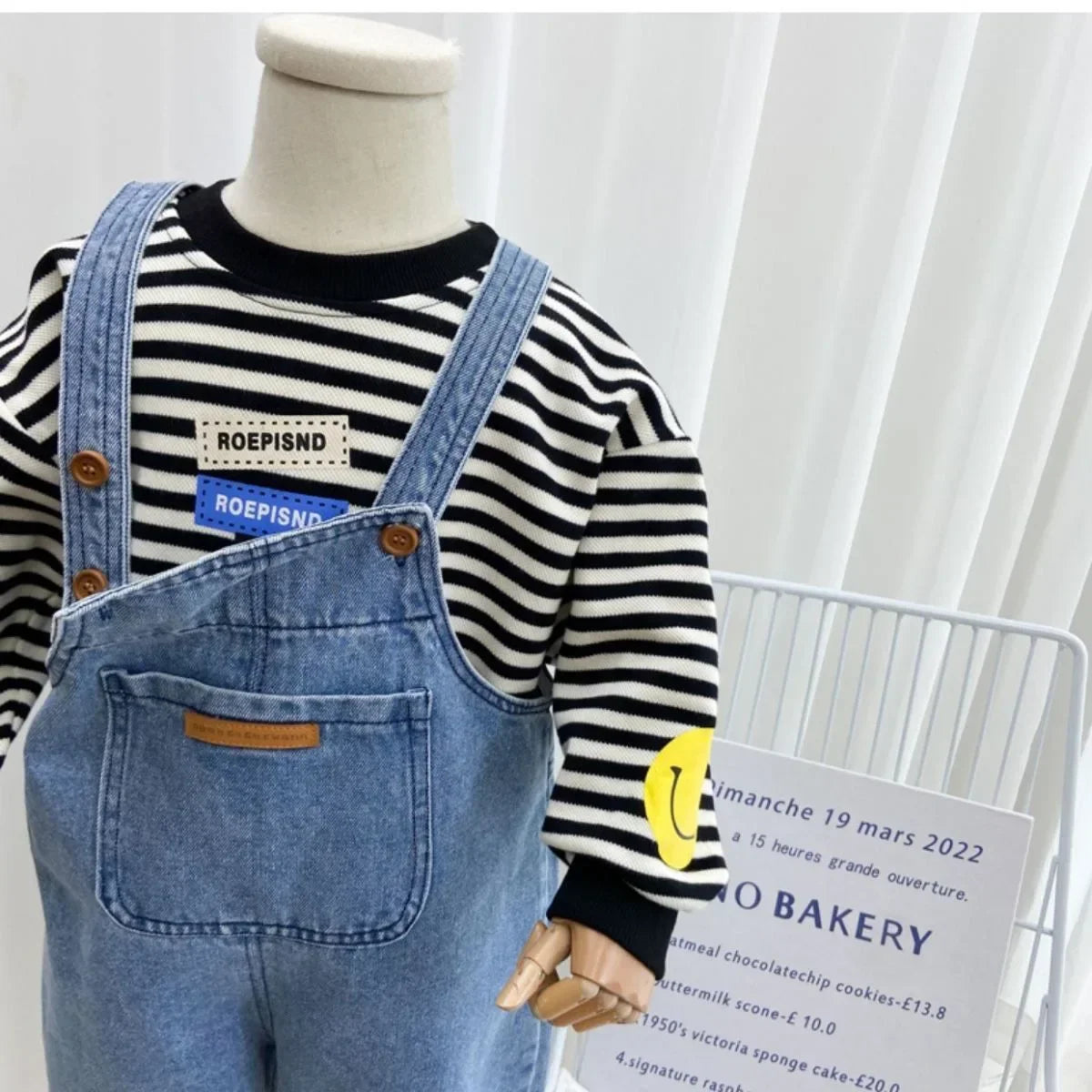 Spring 1-8T Kids Boy Denim Overalls Cotton Big Pocket Baby Boys Strappy Pant Solid Children Toddler Boys Jeans Suspender Outfits