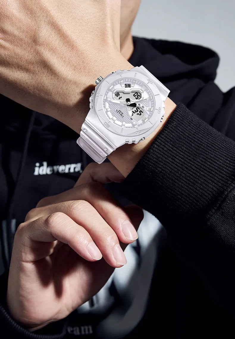 SMAEL Fashion Sport Watches for Unisex Top Brand Luxury Sports Chronograph Women Watch Waterproof Digital Quartz Wristwatch