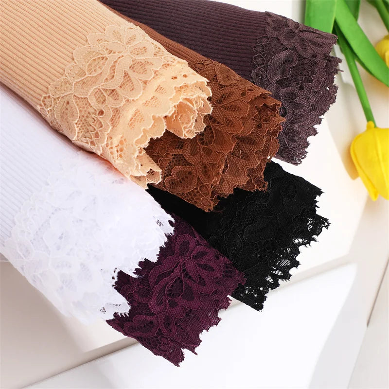 3PCS/Set Sexy Lace Cotton Panties for Women Flroal Lace Seamless Briefs Low Rise Lingerie Female Breathable Soft Underwear S-XL