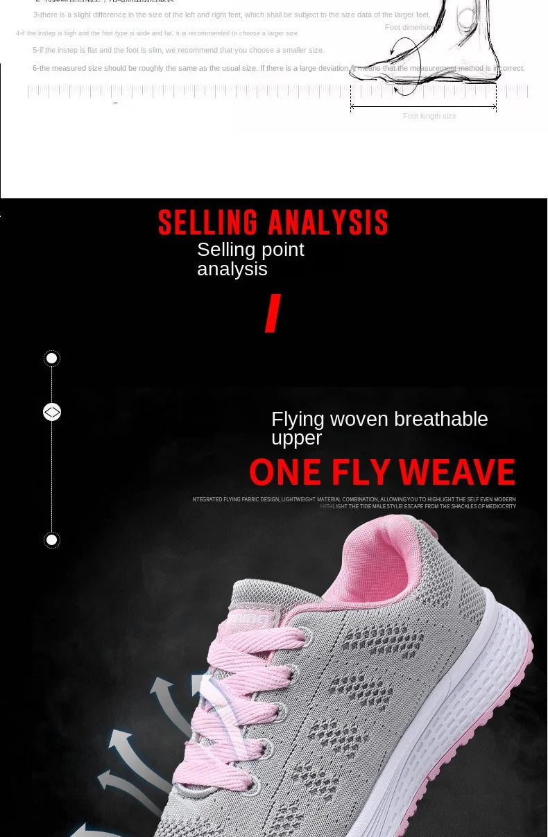 Women's Lace-up Casual Shoe Mesh Flat Shoes for Woman Summer Breathable White Sneakers Women's Vulcanized Sneakers Tenis Walking