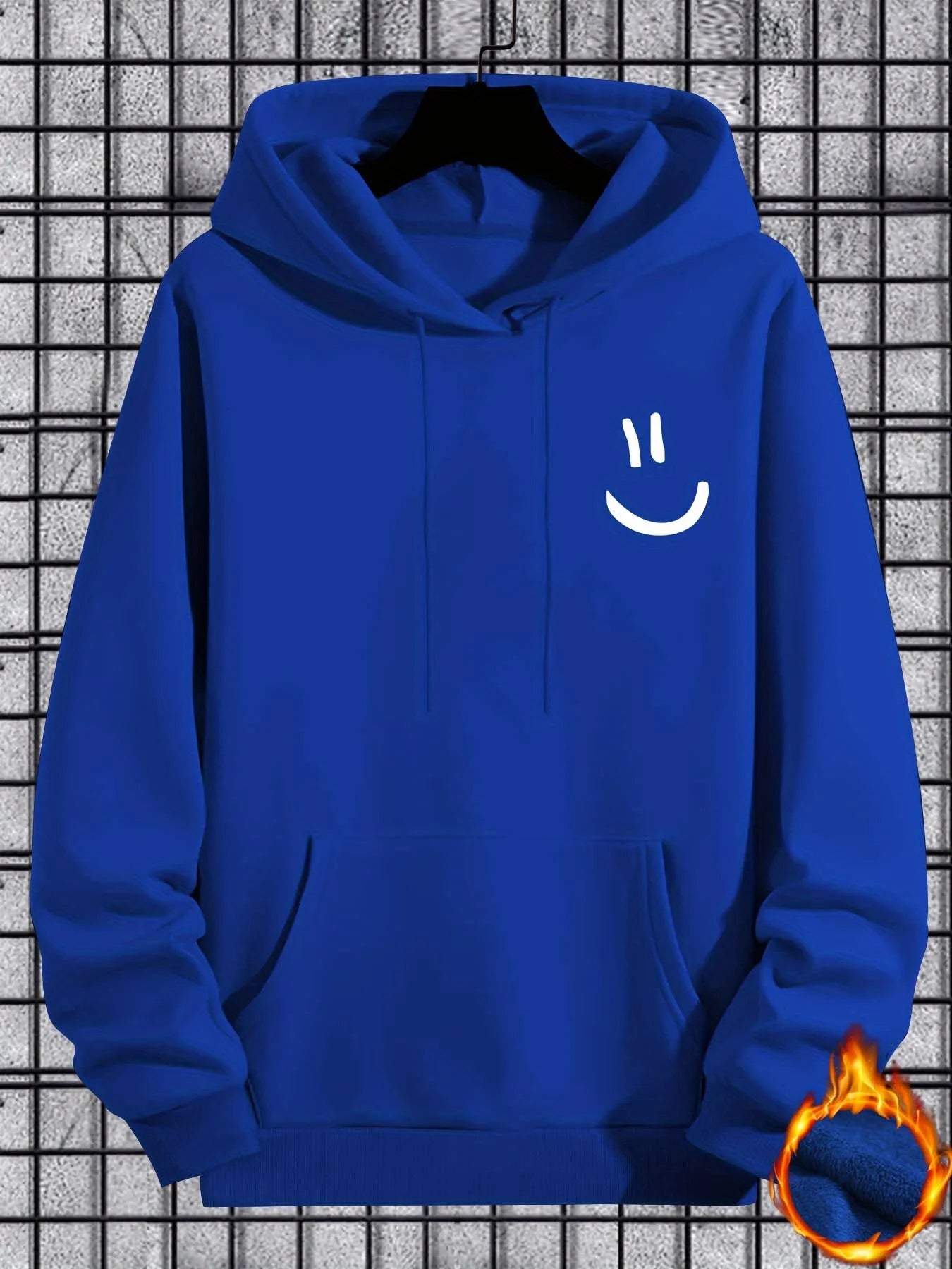 Autumn and winter best-selling new smiley face print men's hoodie sweatshirt outdoor daily sports party loose casual street wear