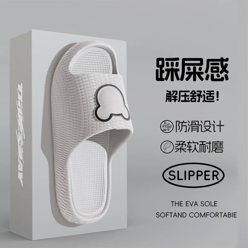 Home Cloud Slipper Men Cartoon Bear Sandal Flip Flop Beach House Shoe Platform Female Woman Slides Ladies Outdoor Rubber Sneaker