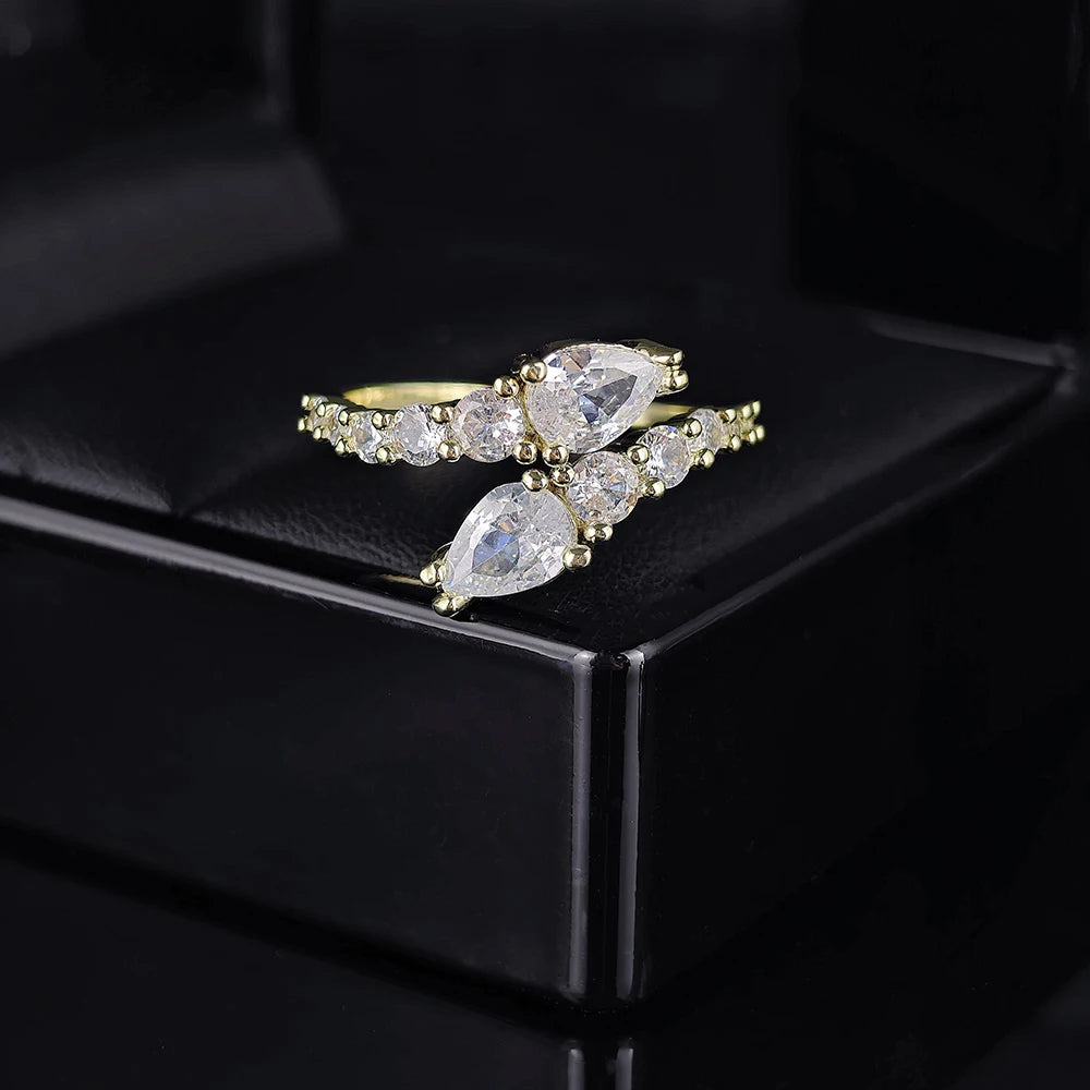 2024 New Arrival Unique Design Silver Color Adjustable Fashion Ring for Women Valentine's Day Gift Jewelry R8405