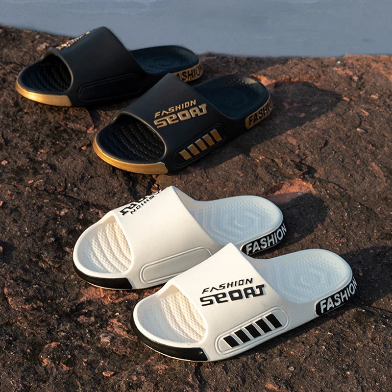 Fashion Men's Summer Slippers Anti-slip EVA Soft Sole Slipper Outdoor Beach Flip Flops for Men Household Comfortable Shoes