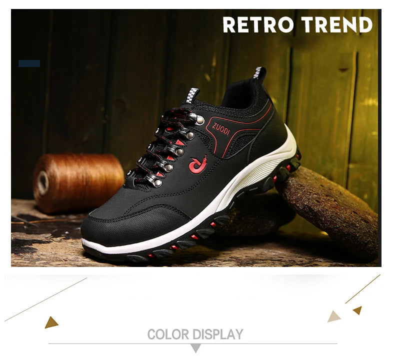 Men Hiking Shoes New Outdoor Casual Sneakers Comfortable Lightweight Shoes for Men Flats Large Sized 48 Walking Sneakers
