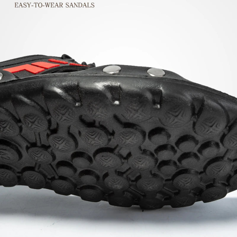 2024 New Men's Sandals Fashion Designer Soft Men's Slippers Outdoor Breathable Beach Shoes Anti-slip Comfortable Men Flip flops