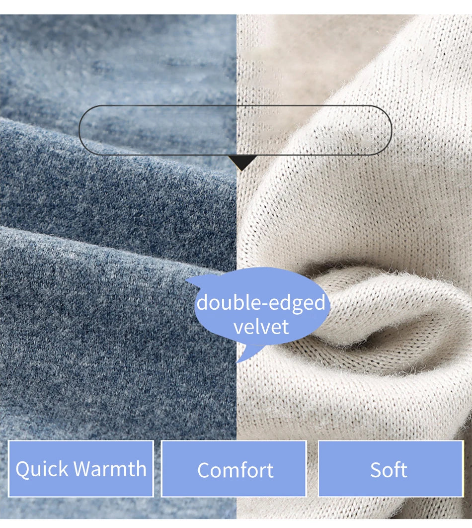 Children Fleece-lined Pants for Teenager Boys Girls Warm and Cozy Elastic Winter Bottoms Clothes Suitable for Autumn and Winter